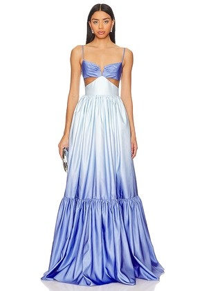 SAU LEE Nova Gown in Blue. Size 00. Also in 12, 2, 8.