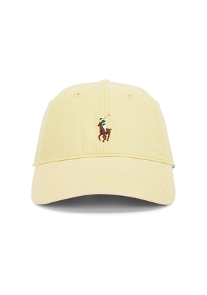Polo Ralph Lauren Stretch Twill Classic Sport Cap in Yellow.
