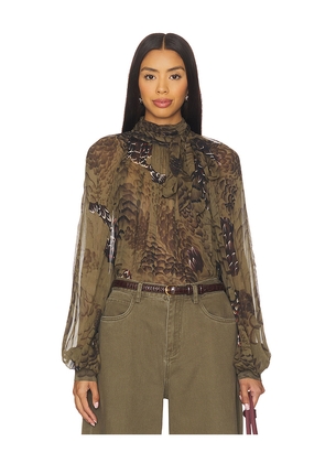 Ronny Kobo Zenia Top in Green. Size L. Also in XS.