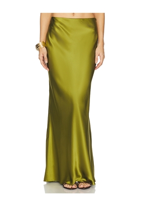 The Sei Bias Maxi Skirt in Olive. Size 0. Also in 2.