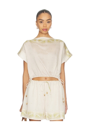 Sabina Musayev Aura Top in Beige. Size L. Also in M.