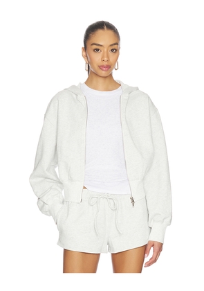 superdown Blanka Zip Up Hoodie in Light Grey. Size L. Also in M, S, XL, XS, XXS.