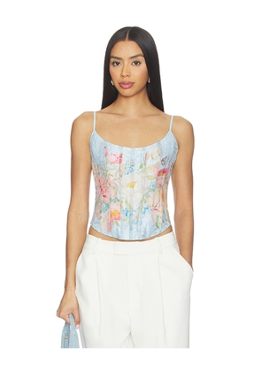 retrofete Moxie Top in Blue. Size M. Also in S, XS, XXS.