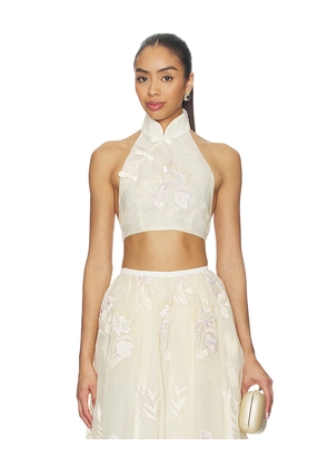 SAU LEE Valentina Top in Lemon. Size 0. Also in 00, 10, 12, 2, 4, 6, 8.