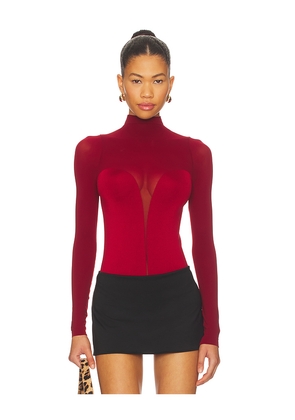 Wolford Bustier Bodysuit in Red. Size M. Also in L.