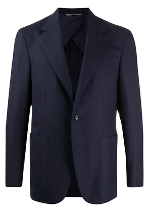 Canali fitted formal blazer - Blue