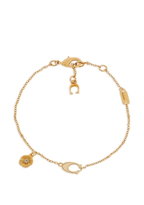 Coach flower logo bracelet - Gold