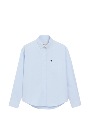 AMI Paris logo-embroidered shirt - Blue