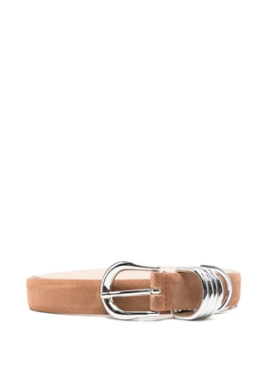 Déhanche Hollyhock suede belt - Brown