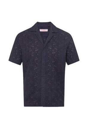 Orlebar Brown broderie anglaise shirt - Blue