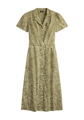 Ralph Lauren RRL floral belted midi dress - Green