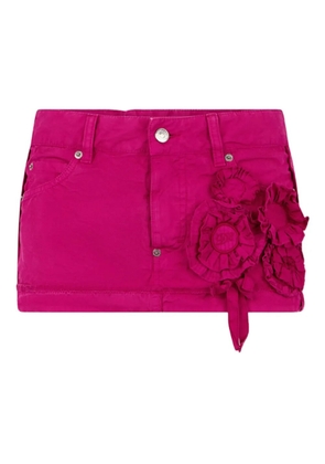 DSQUARED2 flower detail champ skirt - Pink