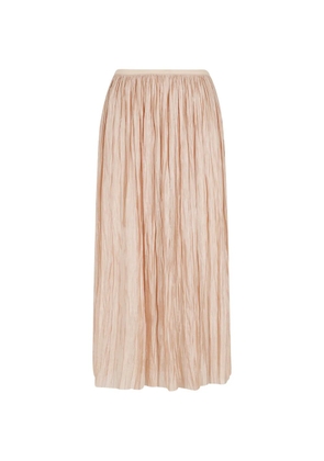 Roberto Collina crinkled midi skirt - Neutrals