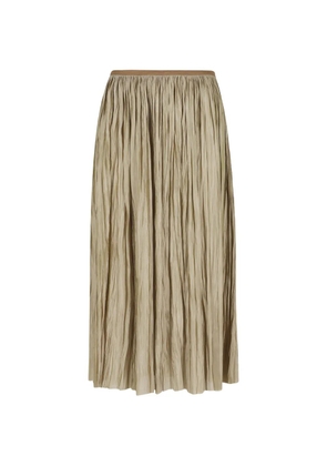 Roberto Collina crinkled midi skirt - Green