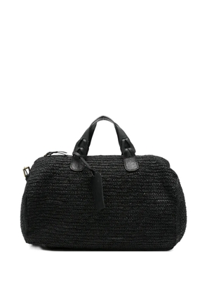 IBELIV woven tag-detail tote bag - Black