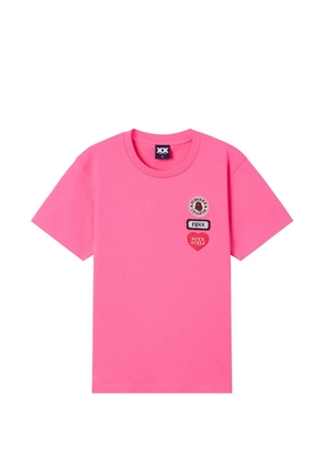 FINGERCROXX logo-patches T-shirt - Pink
