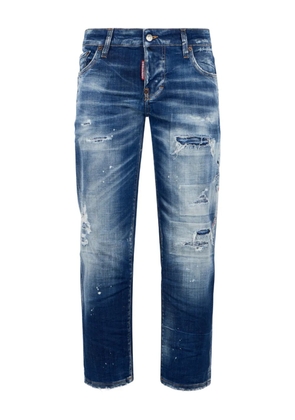 DSQUARED2 medium wash distressed jeans - Blue