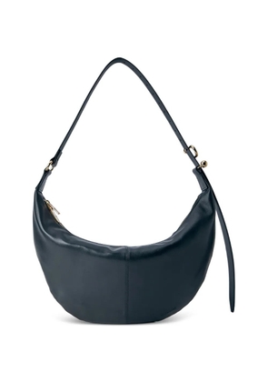 Sportmax Bruno curved adjustable-strap leather shoulder bag - Black