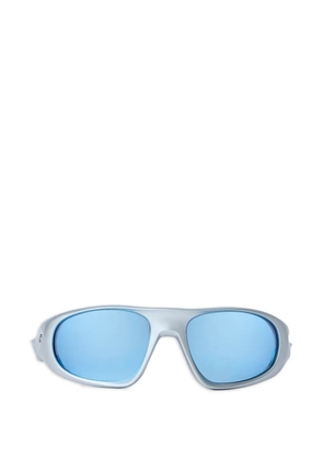 Oakley curved-frame sunglasses - Silver