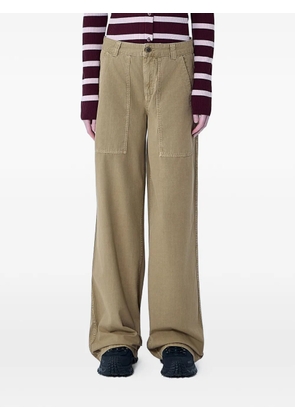 Moncler patch-pocket wide-leg trousers - Neutrals