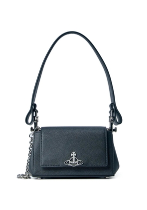 Vivienne Westwood Hazel logo-detail textured shoulder bag - Black