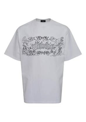 We11done ending credit T-shirt - White