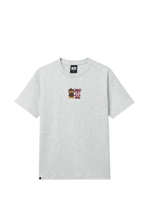 FINGERCROXX embroidered T-shirt - Grey