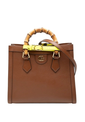 Gucci Pre-Owned 2000-2015 Small Leather Bamboo Diana satchel - Brown