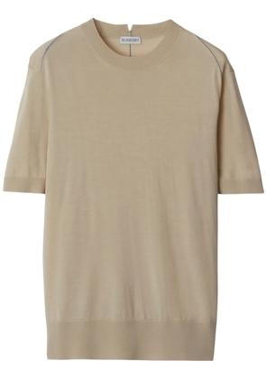 Burberry fine-knit wool top - Neutrals