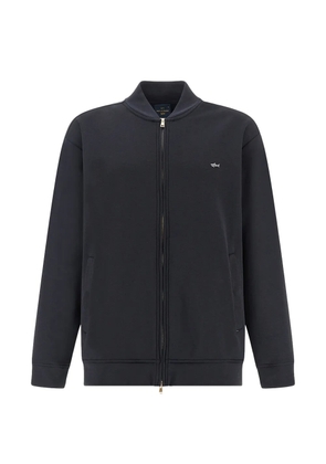Paul & Shark zip-up fleece bomber jacket - Blue