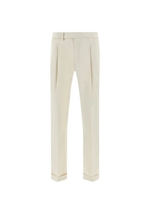 Paul & Shark double-pleats chino trousers - Neutrals