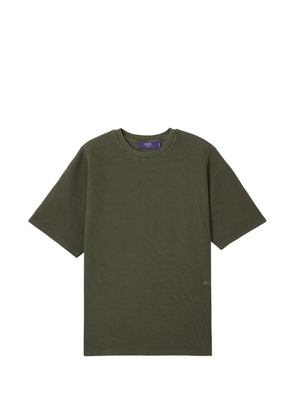 aftermaths waffle-texture T-shirt - Green