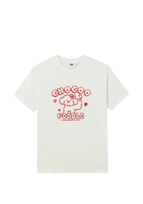 CHOCOOLATE poodle print T-shirt - Neutrals