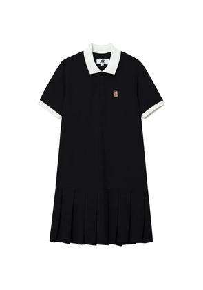 CHOCOOLATE pleated detail dress - Black