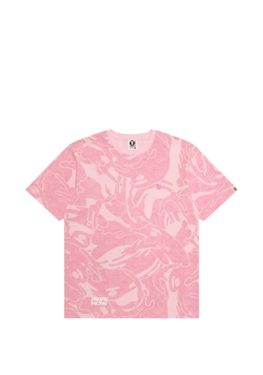 AAPE BY *A BATHING APE® camo-print T-shirt - Pink