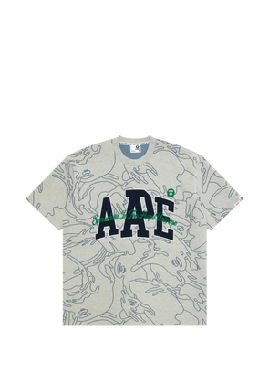 AAPE BY *A BATHING APE® patterned T-shirt - Grey