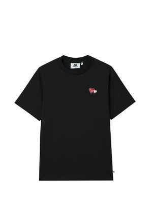 CHOCOOLATE heart-appliqué T-shirt - Black