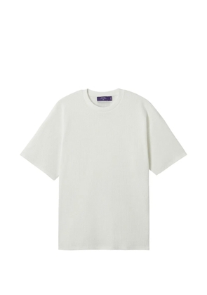 aftermaths round-neck waffle T-shirt - Neutrals