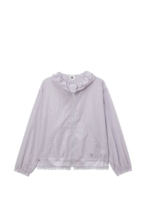 b+ab ruffled lace cotton jacket - Purple