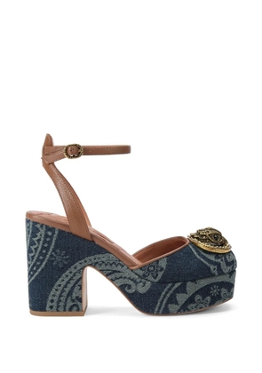 Kurt Geiger London Chelsea closed platform sandals - Blue