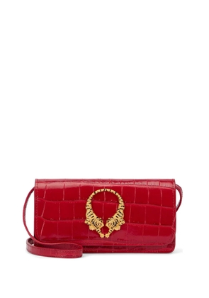 Roberto Cavalli mini tiger-motif shoulder bag - Red