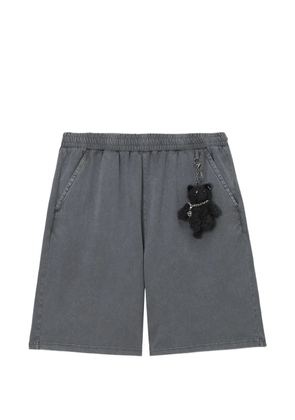 FIVE CM bear-detail shorts - Grey