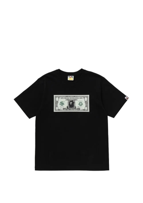 A BATHING APE® dollar-print T-shirt - Black