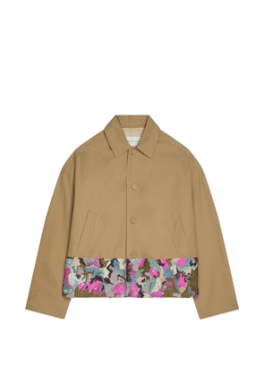 DRIES VAN NOTEN embroidered-detail jacket - Neutrals