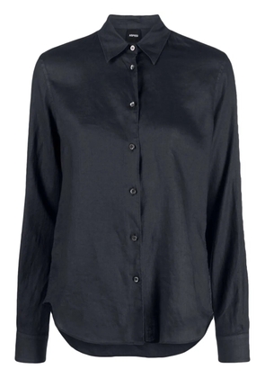 ASPESI button-up linen shirt - Blue