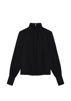 ANINE BING draped blouse - Black