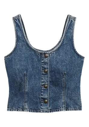 rag & bone Poppy denim top - Blue