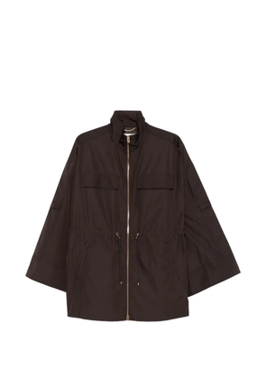 Agnona pocket drawstring jacket - Brown