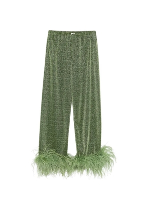 Oséree Lumiere Plumage straight trousers - Green
