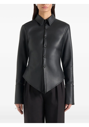 Manière De Voir Sonia darted-seams angular shirt - Black